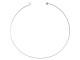 15" x 15-gauge Choker with Threaded Ball End - White Plated (12 Pieces)