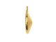 TierraCast 12mm Hammered Rivoli Frame, 1 Loop - Gold Plate (Each)