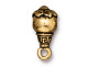 TierraCast Blossom Guru Bead - Antiqued Gold Plated (Each)