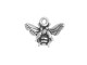 TierraCast Honeybee Charm - Antiqued Silver Plated (Each)