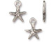 TierraCast Tiny Starfish Charm - Antiqued Silver Plated (Each)