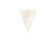 Acetate Triangle Charm, 21x16mm - Pearl (Each)