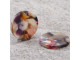 Acetate Coin Charm, 20mm - Garden Party (Each)