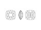 PRESTIGE 4470 Cushion Square Stone, 10mm - Crystal Royal Red DeLite (Each)