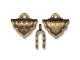 TierraCast Marrakesh Crimp End - Antiqued Brass Plated (Each)