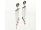 TierraCast Titanium Earring Post w Antiqued Silver Plated Loop + 10mm Beaded Design (5 pair)