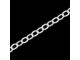Sterling Silver Oval Cable Sunburst Chain, Footage, 3.1mm (foot)