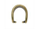 15x9mm TierraCast Hammertone Pinch Bail - Antiqued Brass Plated (Each)