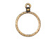 TierraCast 18mm Stitch-Around Hoop - Antiqued Brass Plated (Each)