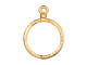 TierraCast 18mm Stitch-Around Hoop - Gold Plated (Each)