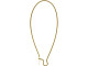Gold Plated Kidney Ear Wire, 47mm (72 pcs)