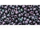 TOHO Glass Seed Bead, Size 8, 3mm, Metallic Amethyst Gun Metal (Tube) TOHO Glass Seed Bead, Size 8, 3mm, Metallic Amethyst Gun Metal (Tube)