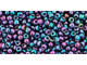 TOHO Glass Seed Bead, Size 11, 2.1mm, Higher-Metallic Dragonfly (Tube)