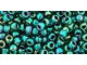 TOHO Glass Seed Bead, Size 8, 3mm, Higher-Metallic June Bug (Tube)