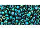 TOHO Glass Seed Bead, Size 8, 3mm, Higher-Metallic June Bug (Tube)