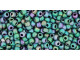 The uniform size and shape of Toho seed beads make them an excellent choice for beadwork and consistently-sized spacers.Toho seed beads are usually colorfast; however, galvanized and silver-lined  beads may fade over time. Protect them from bleach, excessive friction and direct sunlight to keep them looking like new. Seed Bead Facts What are seed beads? Popular, tiny glass beads commonly used for weaving and embellishment.How are they made? Glass is pulled or drawn using a hollow tube, and then    the glass is cut in small pieces. They are sometimes reheated to round    the ends.What's that funny little zero? That zero refers to    the number of aughts, which is a unit used to indicate the size of    small beads. The scale is inverted, so larger numbers of aughts    correspond to smaller beads (i.e. the bigger the number, the smaller    the bead). Size 11 would be 00000000000, but since that takes up too much    room, it is abbreviated to 110.  See Related Products links (below) for similar items and additional jewelry-making supplies that are often used with this item.