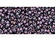 TOHO Glass Seed Bead, Size 11, 2.1mm, Metallic Amethyst Gun Metal (Tube)