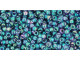 TOHO Glass Seed Bead, Size 11, 2.1mm, Gold-Lustered Mediterranean Sea (Tube)