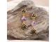 TierraCast Succulent Post Earring w Loop - Antiqued Copper Plated (pair)