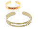 Centerline 3 Row Cuff, 8x.38" - Gold Plated (Each)