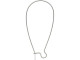 Silver Plated Kidney Ear Wire, 37mm (72 pcs)