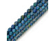 Crazy Lace Calcite 8mm Round Gemstone Beads, Azurite (strand)