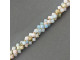 Morganite 8mm Faceted Bicone Gemstone Bead (strand)