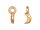 TierraCast Crescent Moon Charm - Gold Plated (Each)