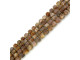 8mm Faceted Magic Cube Gemstone Bead - Golden Sunstone (strand)