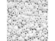 TOHO Glass Seed Bead, Size 8, 3mm, Opaque-Frosted White (Tube)