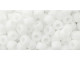 TOHO Glass Seed Bead, Size 6, Opaque White (Tube)
