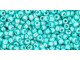 TOHO Glass Seed Bead, Size 11, 2.1mm, Opaque-Rainbow Turquoise (Tube)