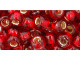 TOHO Glass Seed Bead, Size 3, Silver-Lined Ruby (Tube)