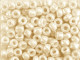 TOHO Glass Seed Bead, Size 3, Opaque-Lustered Lt Beige (Tube)