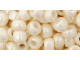 TOHO Glass Seed Bead, Size 3, Opaque-Lustered Lt Beige (Tube)