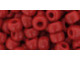 TOHO Glass Seed Bead, Size 3, Opaque Pepper Red (Tube)