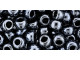 TOHO Glass Seed Bead, Size 3, Metallic Hematite (Tube)