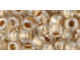 TOHO Glass Seed Bead, Size 3, Gold-Lined Crystal (Tube)