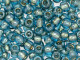 TOHO Glass Seed Bead, Size 3, Gold-Lined Aqua (Tube)