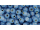 TOHO Glass Seed Bead, Size 6, Silver-Lined Milky Montana Blue (Tube)
