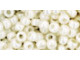 TOHO Glass Seed Bead, Size 6, Opaque-Lustered Navajo White (Tube)