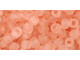 TOHO Glass Seed Bead, Size 6, Transparent-Frosted Rosaline (Tube)