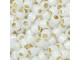 TOHO Glass Seed Bead, Size 6, Silver-Lined Milky White (Tube)
