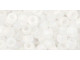 TOHO Glass Seed Bead, Size 6, Transparent-Rainbow Frosted Crystal (Tube)