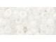 TOHO Glass Seed Bead, Size 6, Transparent-Rainbow Frosted Crystal (Tube)