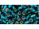 TOHO Glass Seed Bead, Size 6, Silver-Lined Teal (Tube)