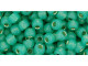 TOHO Glass Seed Bead, Size 6, Silver-Lined Milky Dk Peridot (Tube)
