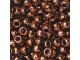 The uniform size and shape of Toho seed beads make them an excellent choice for beadwork and consistently-sized spacers.Toho seed beads are usually colorfast; however, galvanized and silver-lined  beads may fade over time. Protect them from bleach, excessive friction and direct sunlight to keep them looking like new. Seed Bead Facts What are seed beads? Popular, tiny glass beads commonly used for weaving and embellishment.How are they made? Glass is pulled or drawn using a hollow tube, and then   the glass is cut in small pieces. They are sometimes reheated to round   the ends.What's that funny little zero? That zero refers to   the number of aughts, which is a unit used to indicate the size of   small beads. The scale is inverted, so larger numbers of aughts   correspond to smaller beads (i.e. the bigger the number, the smaller   the bead). Size 11 would be 00000000000, but since that takes up too much   room, it is abbreviated to 110.  See Related Products links (below) for similar items and additional jewelry-making supplies that are often used with this item. 