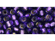 TOHO Glass Seed Bead, Size 6, Silver-Lined Purple (Tube)