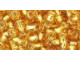 TOHO Glass Seed Bead, Size 6, Silver-Lined Med Topaz (Tube)